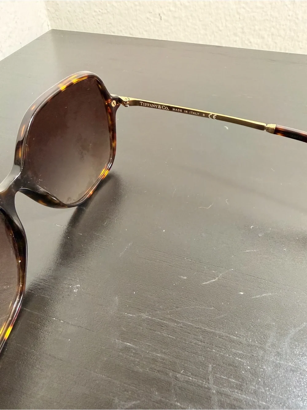 Tiffany & Co. TF 4191 Tortoise & Gold Square Sunglasses Brown Gradient 57mm
